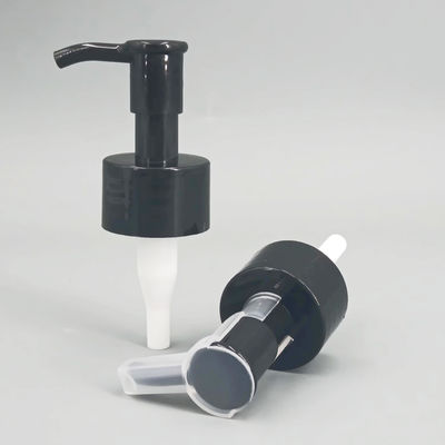 28mm 28/410 Lotion Dispenser Pump พลาสติกสีดำแชมพูเจลอาบน้ำล้าง