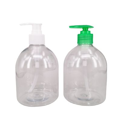 300ml 500ml Hand Sanitizer Dispenser Pump Bottles พลาสติกใส PET รีฟิล